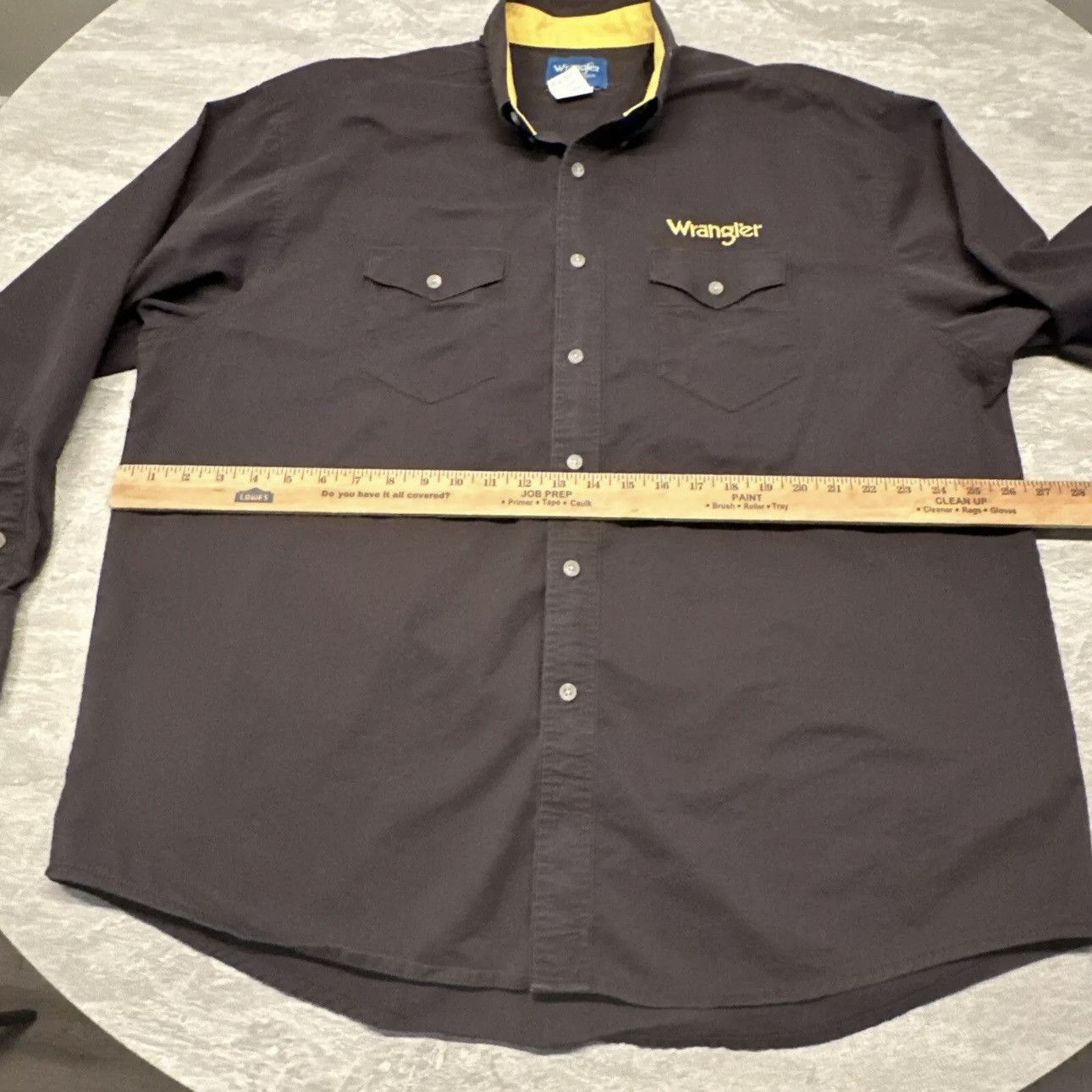 Vintage × Wrangler Vintage Wrangler Button Shirt Rodeo Spell Out Western Cowboy Size US XXL / EU 58 / 5 - 9 Thumbnail