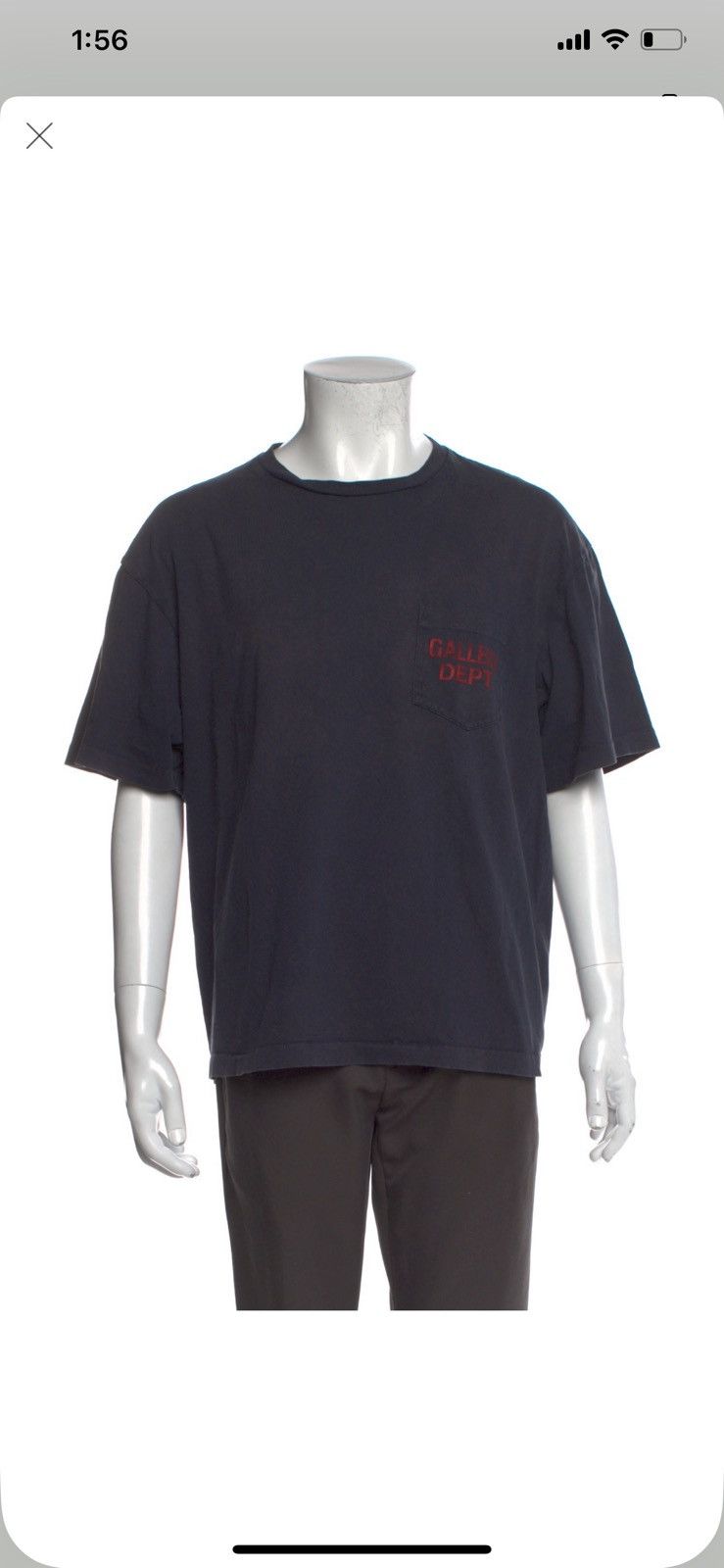 Gallery Dept. Gallery Dept Souvenir Red Logo Navy Blue Tee Size US XL / EU 56 / 4 - 9 Thumbnail