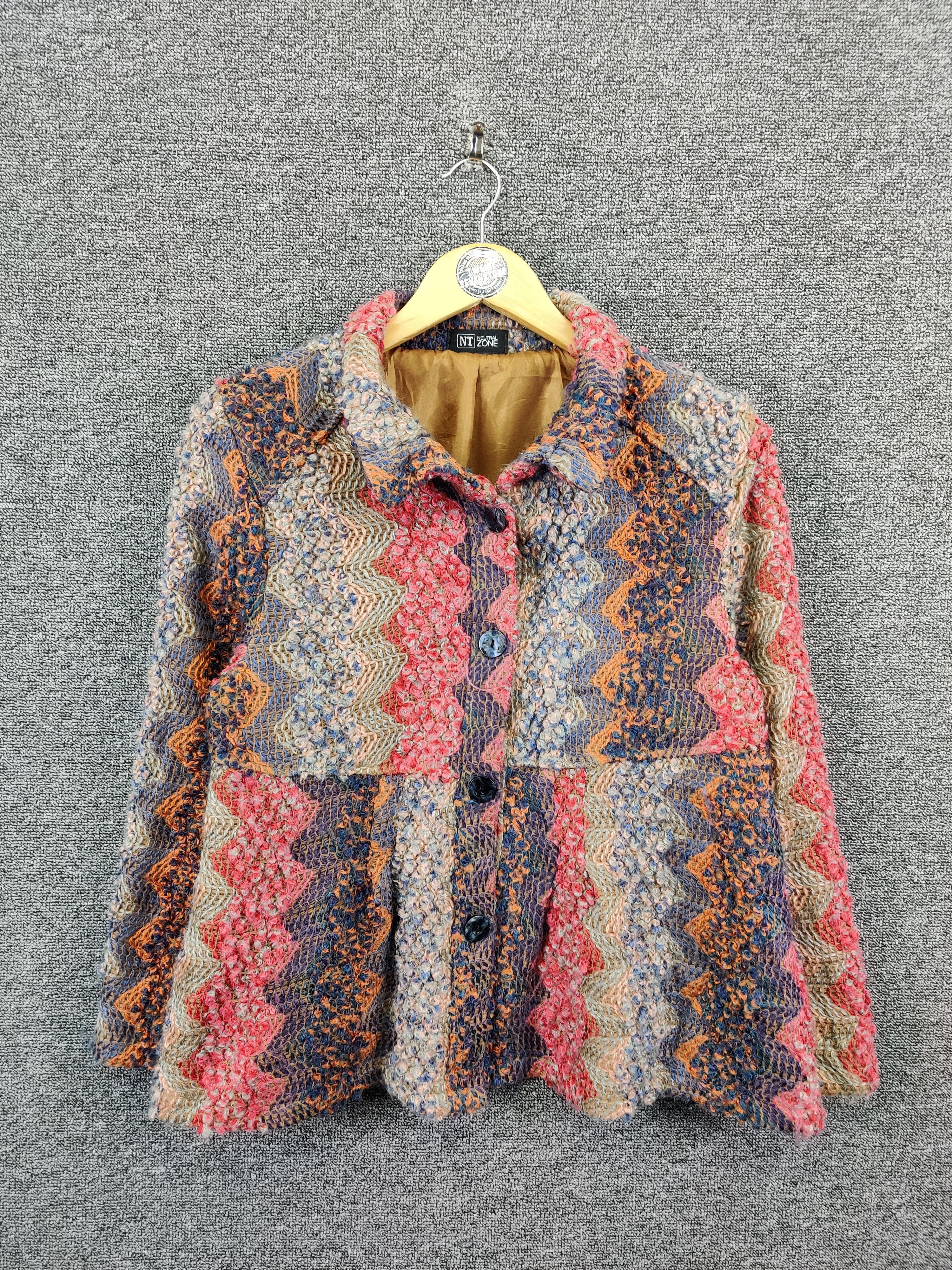 Japanese Brand Vintage Cardigan Jacket Nice Design Size US M / EU 48-50 / 2 - 1 Thumbnail