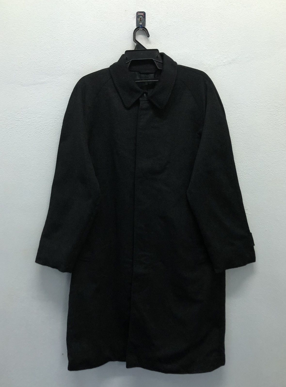 Yohji Yamamoto Yohji Yamamoto × D'Urban A.A.R Black Wool Overcoat (Size L) Size L / US 10 / IT 46 - 1 Thumbnail