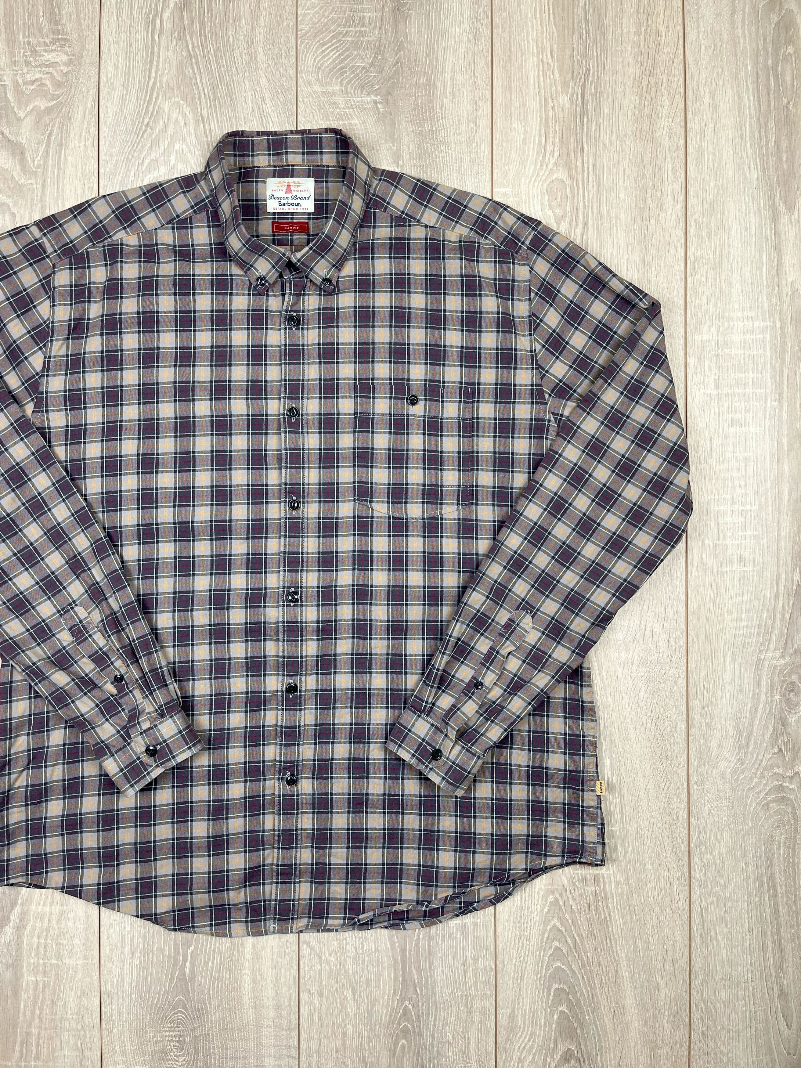 Barbour Barbour Checkered Shirt Slim Fit Size XL Size US XL / EU 56 / 4 - 2 Thumbnail