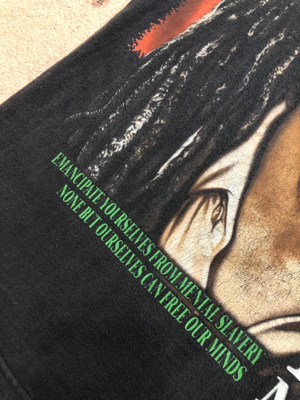 Bob Marley Vintage Men's T-Shirt Bob Marley Big Crazy Print Y2K Size M Size US M / EU 48-50 / 2 - 7 Thumbnail