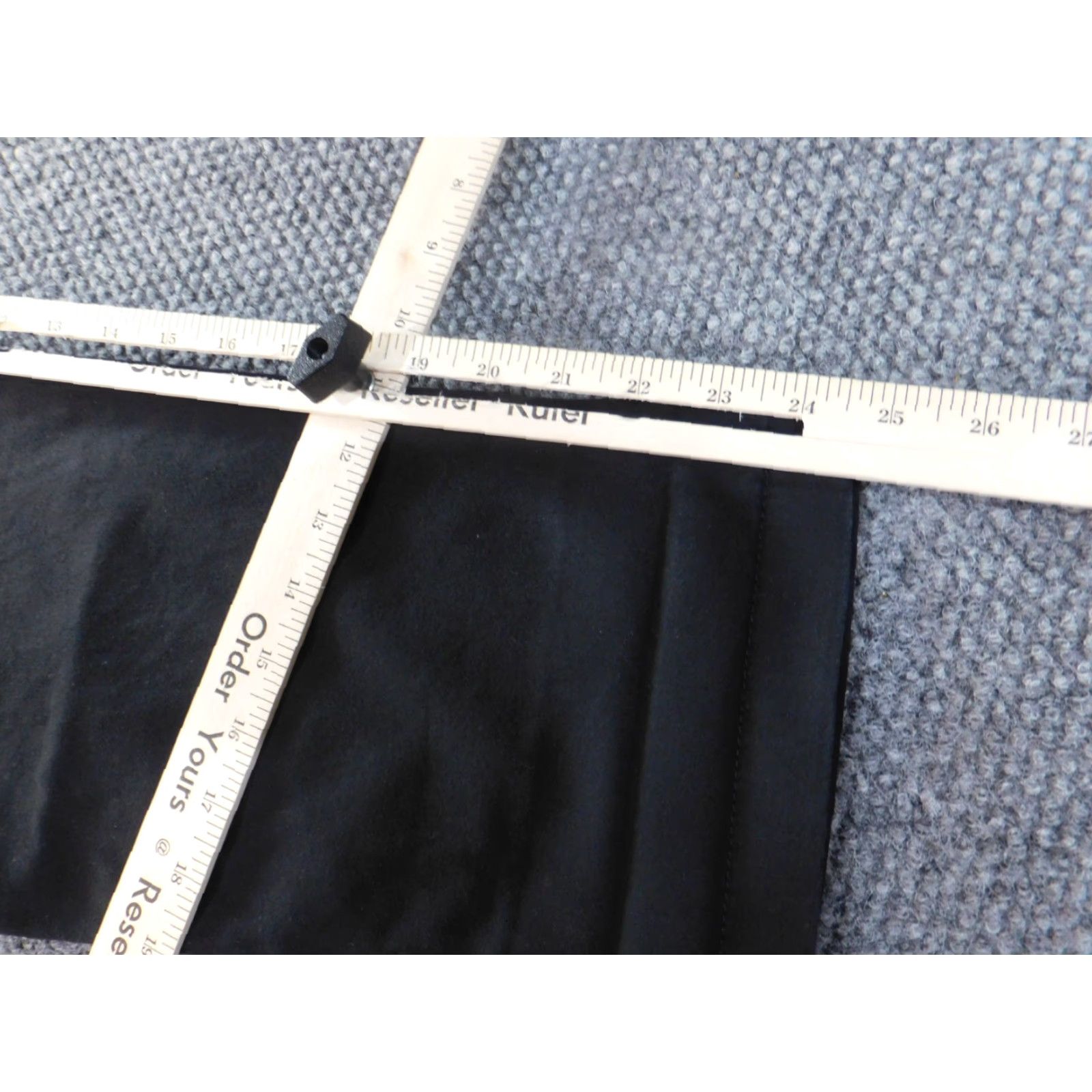 Vintage Maurices Pants 8 Cropped Black Womens Mid Rise Classic Stretch Chino Size 8 Regular Straight Inseam 25 in Pockets Size 24" / US 00 / IT 34 - 7 Thumbnail