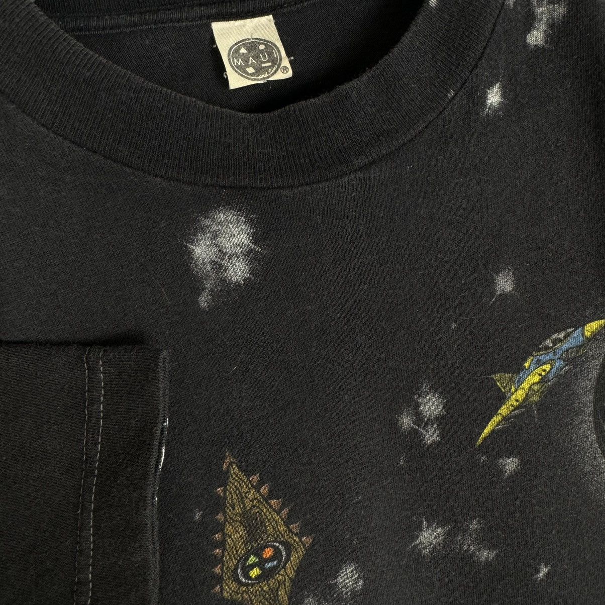 Maui and Sons Vintage 80s/90s Maui And Sons Planet Sharks All Over T Shirt Size US M / EU 48-50 / 2 - 3 Thumbnail
