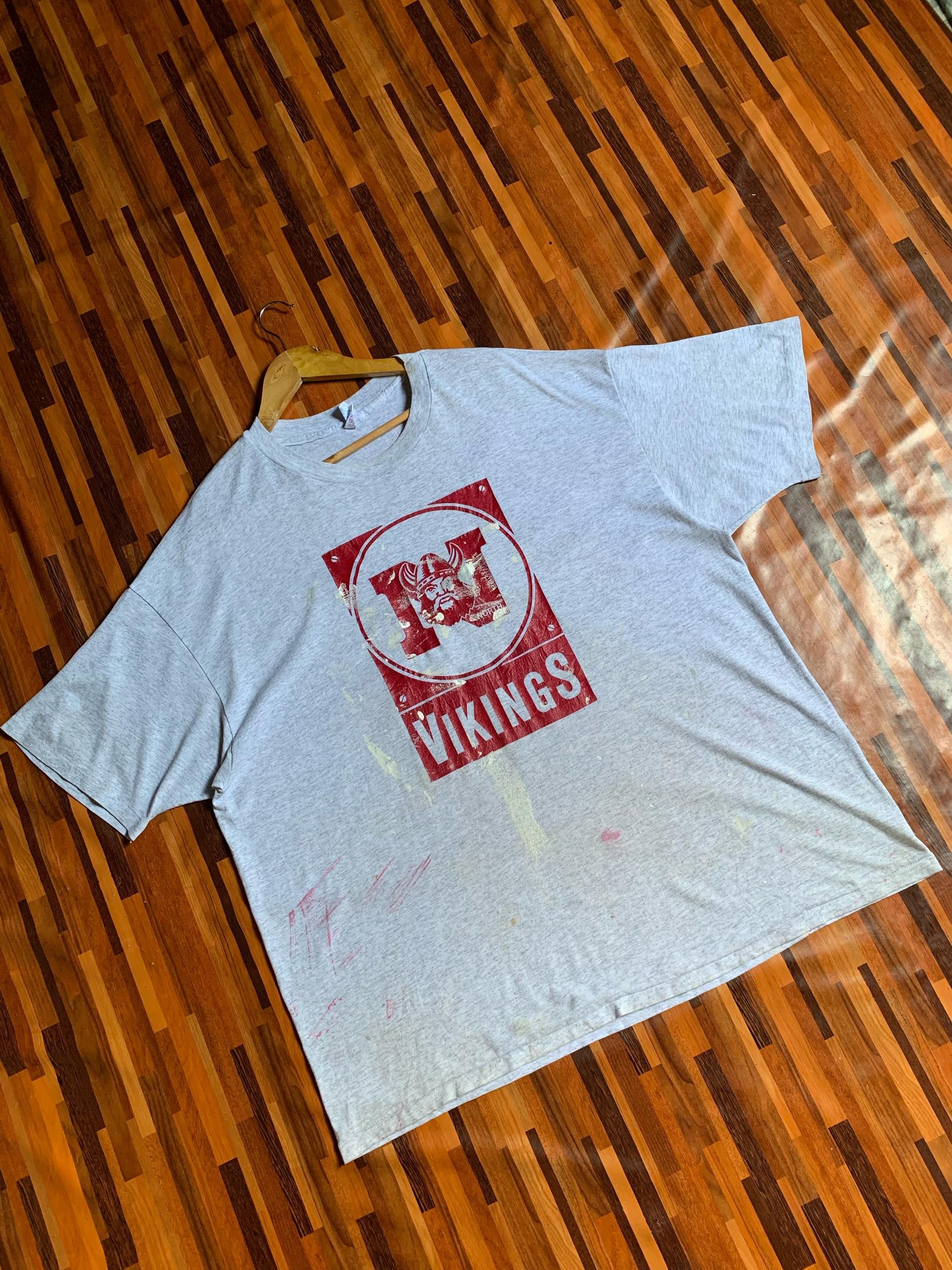 Vintage single stich USA 90s Northgate Vikings Shirt/Tshirt Size US L / EU 52-54 / 3 - 1 Thumbnail