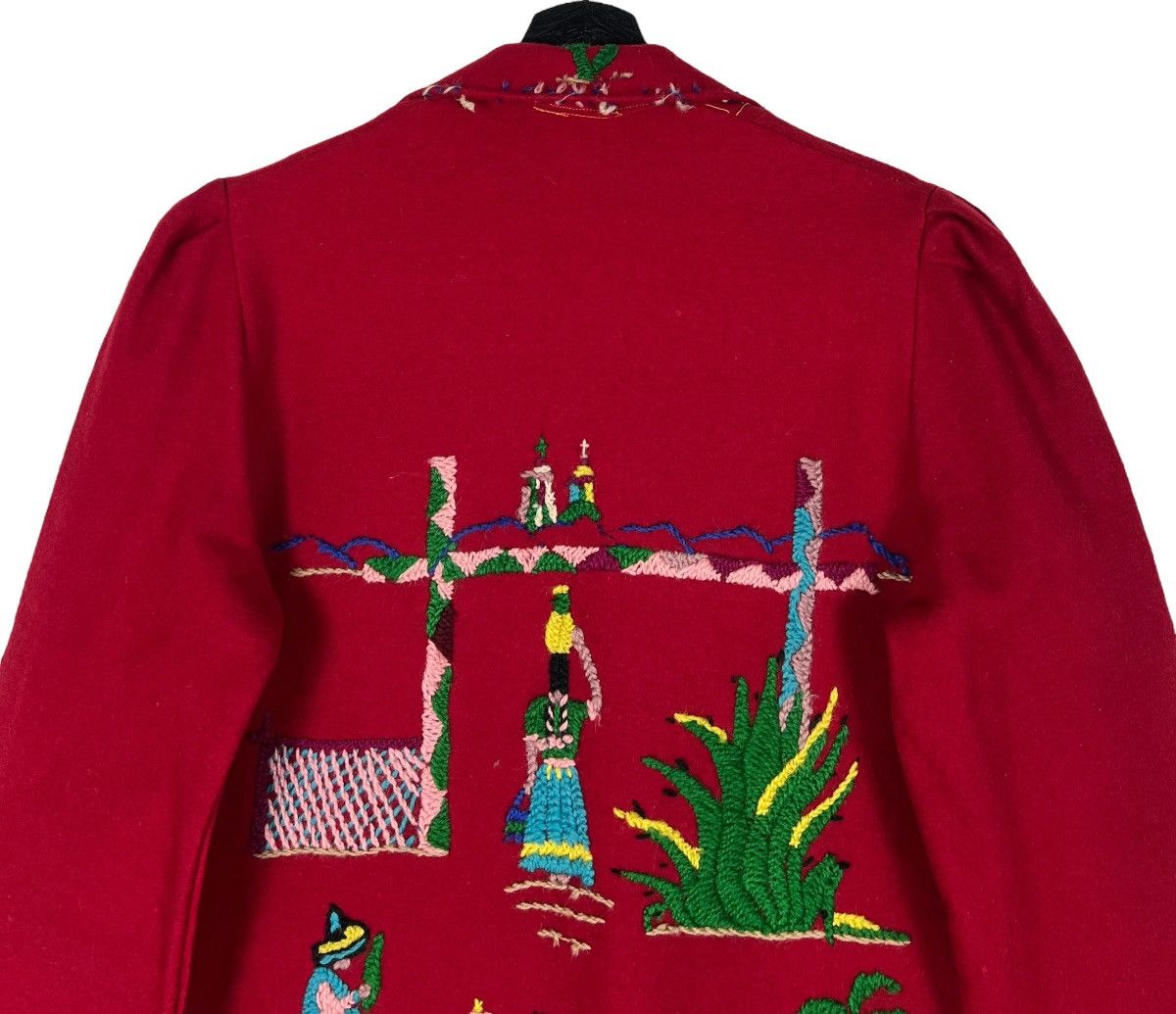Mexicana Vintage 1940s-1950s hand embroidered Mexican souvenir jacket Size S / US 4 / IT 40 - 8 Thumbnail