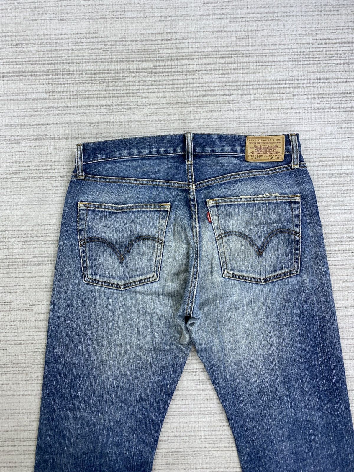 Levi's 🔥Vintage Levi’s 505 Distressed Denim Jeans Size US 32 / EU 48 - 11 Thumbnail
