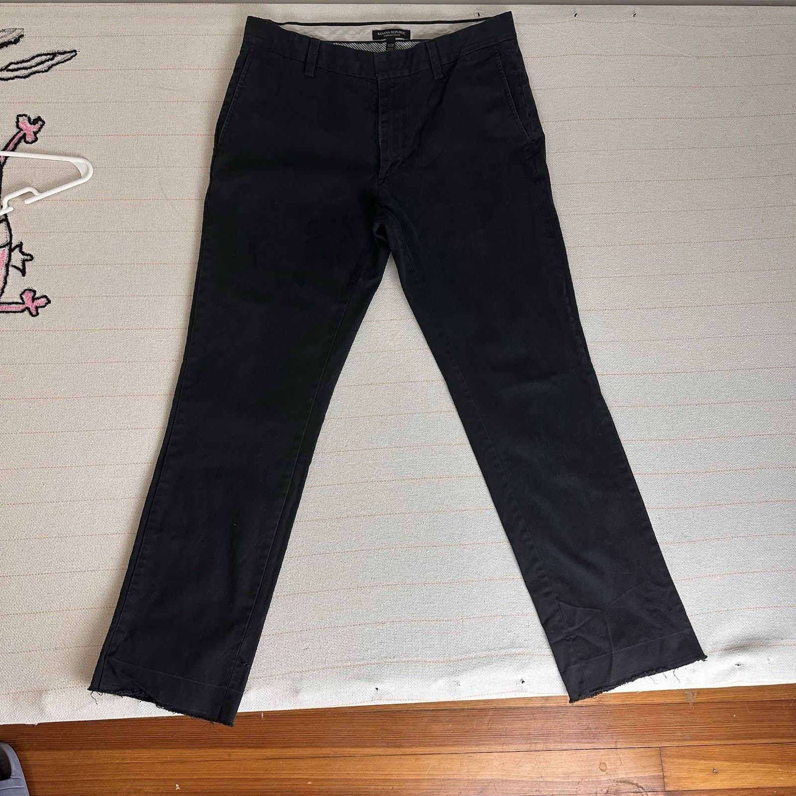 Banana Republic Banana Republic Emerson Chino Pant Black Cotton Mens Size US 31 - 2 Thumbnail