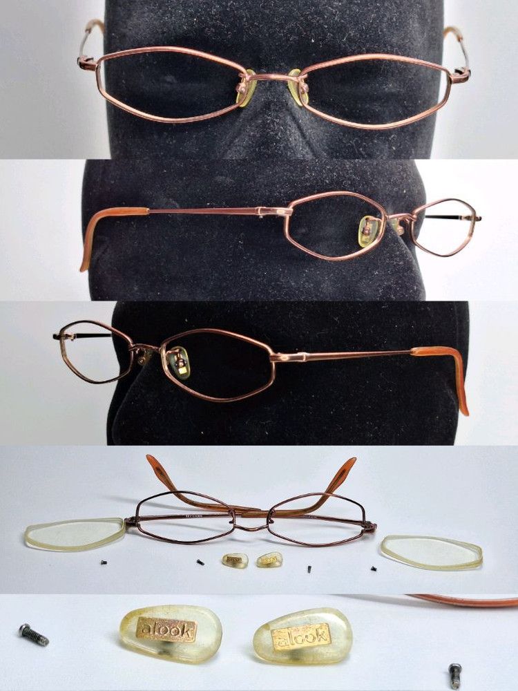 Other ALOOK ALK-F3267 Y2K Geek Chic Slim Metal Frame Glasses Size ONE SIZE - 6 Thumbnail
