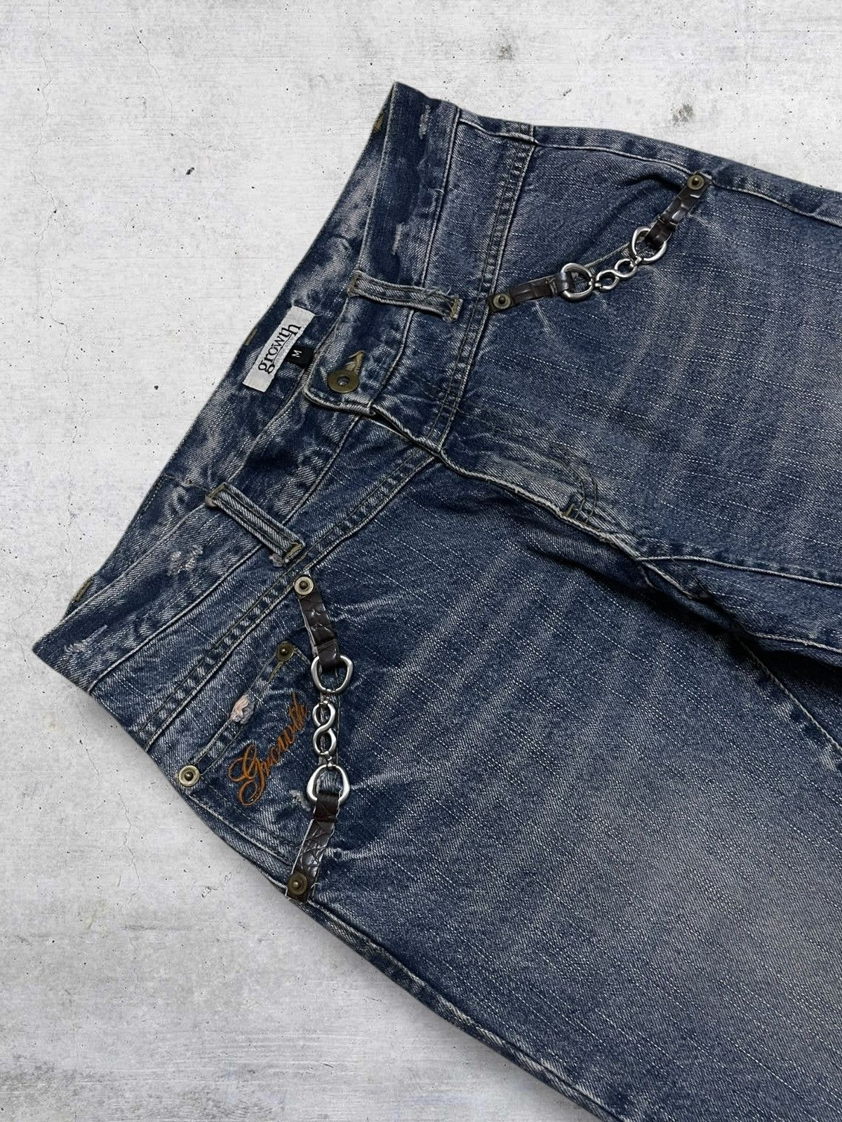 semanticdesign GROWTH IN THE ATTIC 90S JAPAN DESIGNER SILVER CHAIN PUNK Size US 30 / EU 46 - 6 Thumbnail