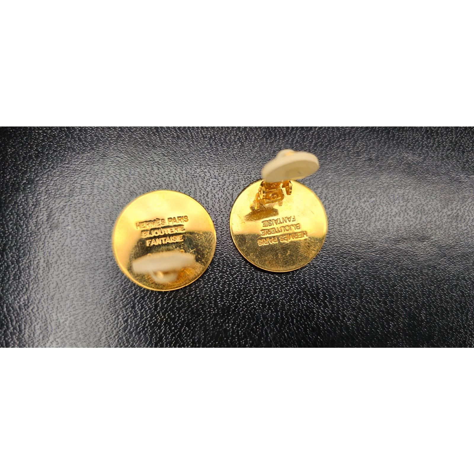 Hermes Hermès Clou de Selle Gold Clip-On Earring Size ONE SIZE - 4 Thumbnail