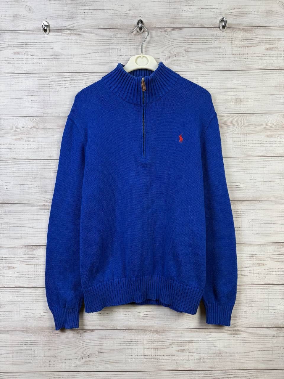 Polo Ralph Lauren Vintage Polo Ralph Lauren 1/3 Zip Sweater Size US L / EU 52-54 / 3 - 1 Thumbnail