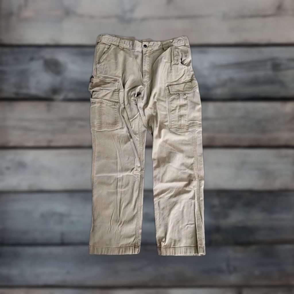 Carhartt VINTAGE Carhartt Cargo Rugged Flex Relaxed Fit Work Pants 103574 253 Tan Mens 36 x 32 Size US 36 / EU 52 - 1 Thumbnail