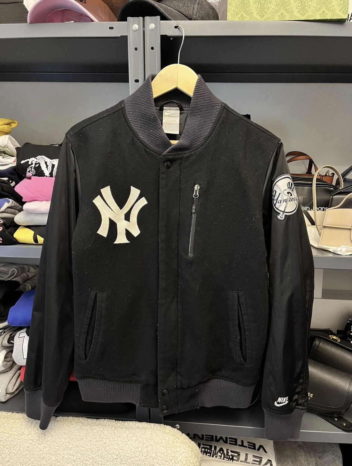 New York Yankees Vintage Nike New York Yankees Bomber Size US S / EU 44-46 / 1 - 1 Thumbnail