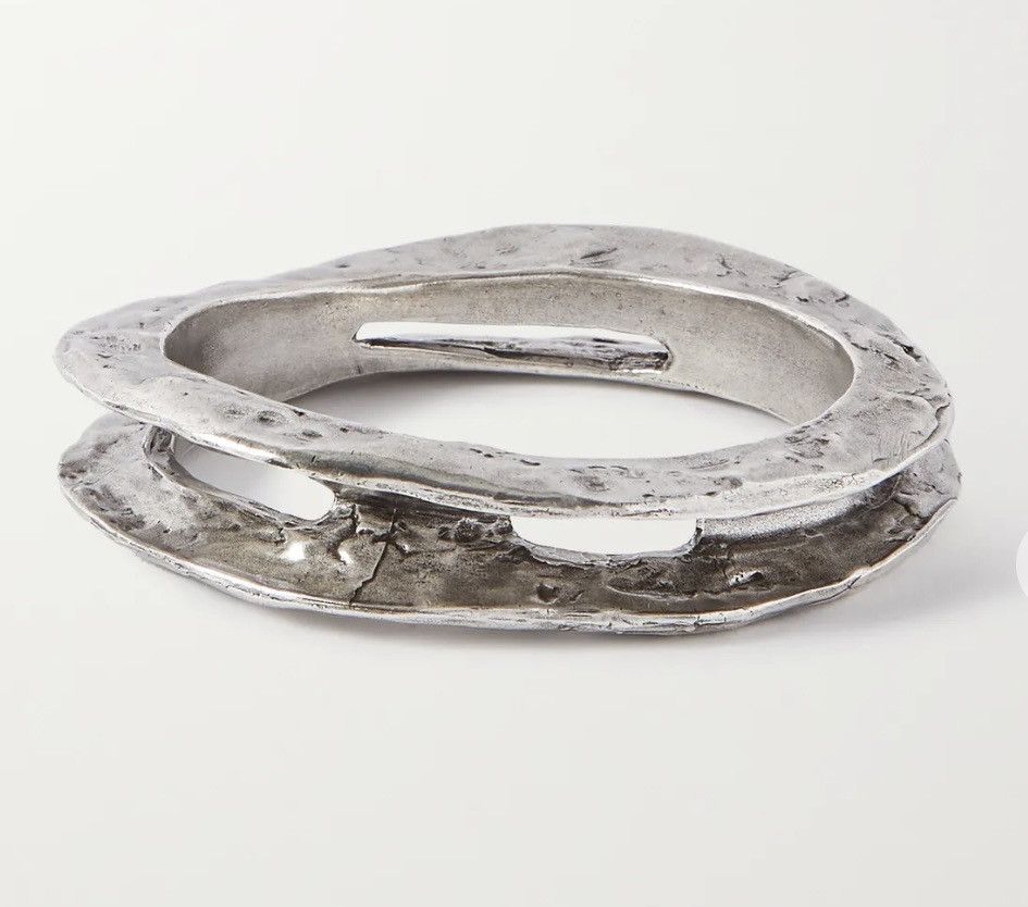 Saint Laurent Paris Saint Laurent Hammered Bangle NIB retail $1195 Size ONE SIZE - 1 Thumbnail