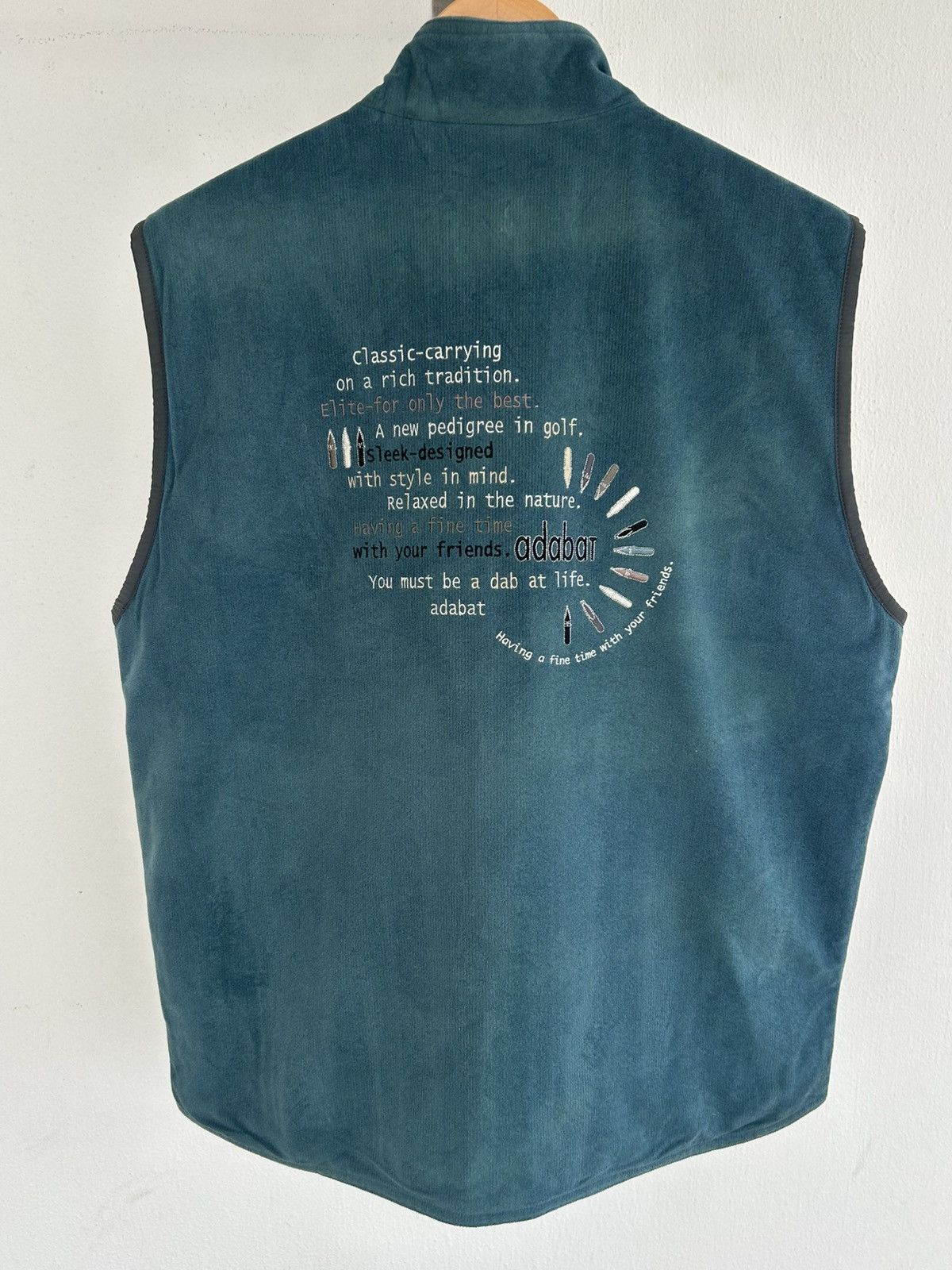 Japanese Brand Adabat Golf Vintage Reversible Vest Size US XL / EU 56 / 4 - 1 Thumbnail