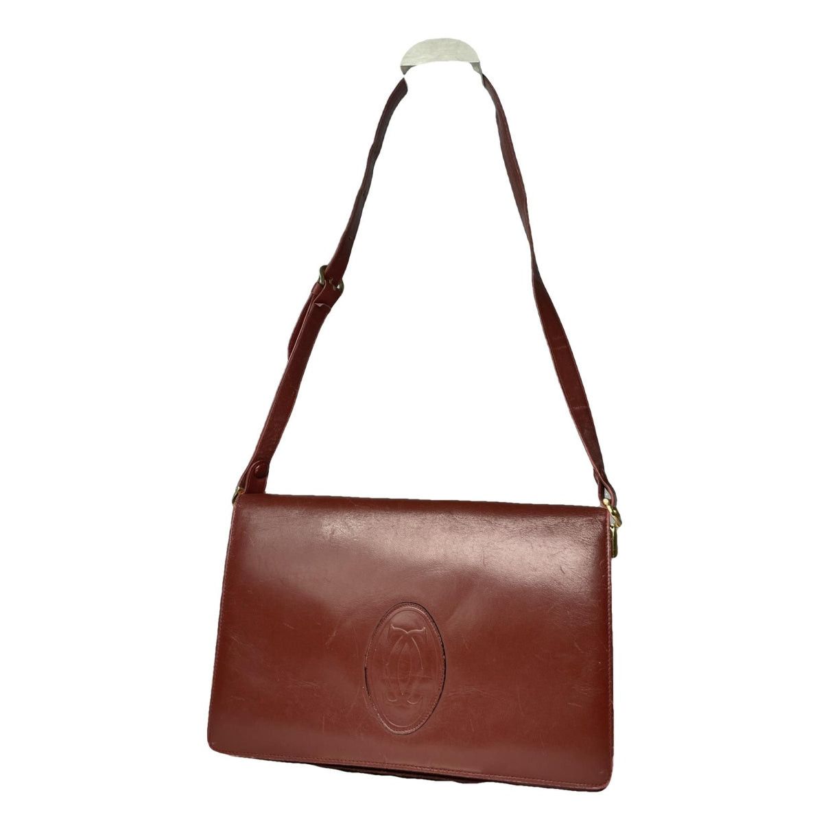 Cartier Burgundy Leather Handbag Size ONE SIZE - 1 Thumbnail