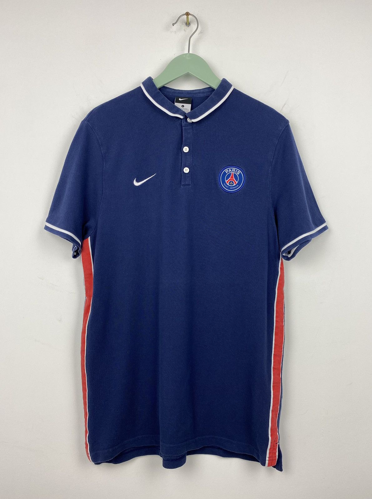 Nike PSG 2015 2016 Polo Football Shirt Soccer Arsenal Juventus Size US M / EU 48-50 / 2 - 1 Thumbnail