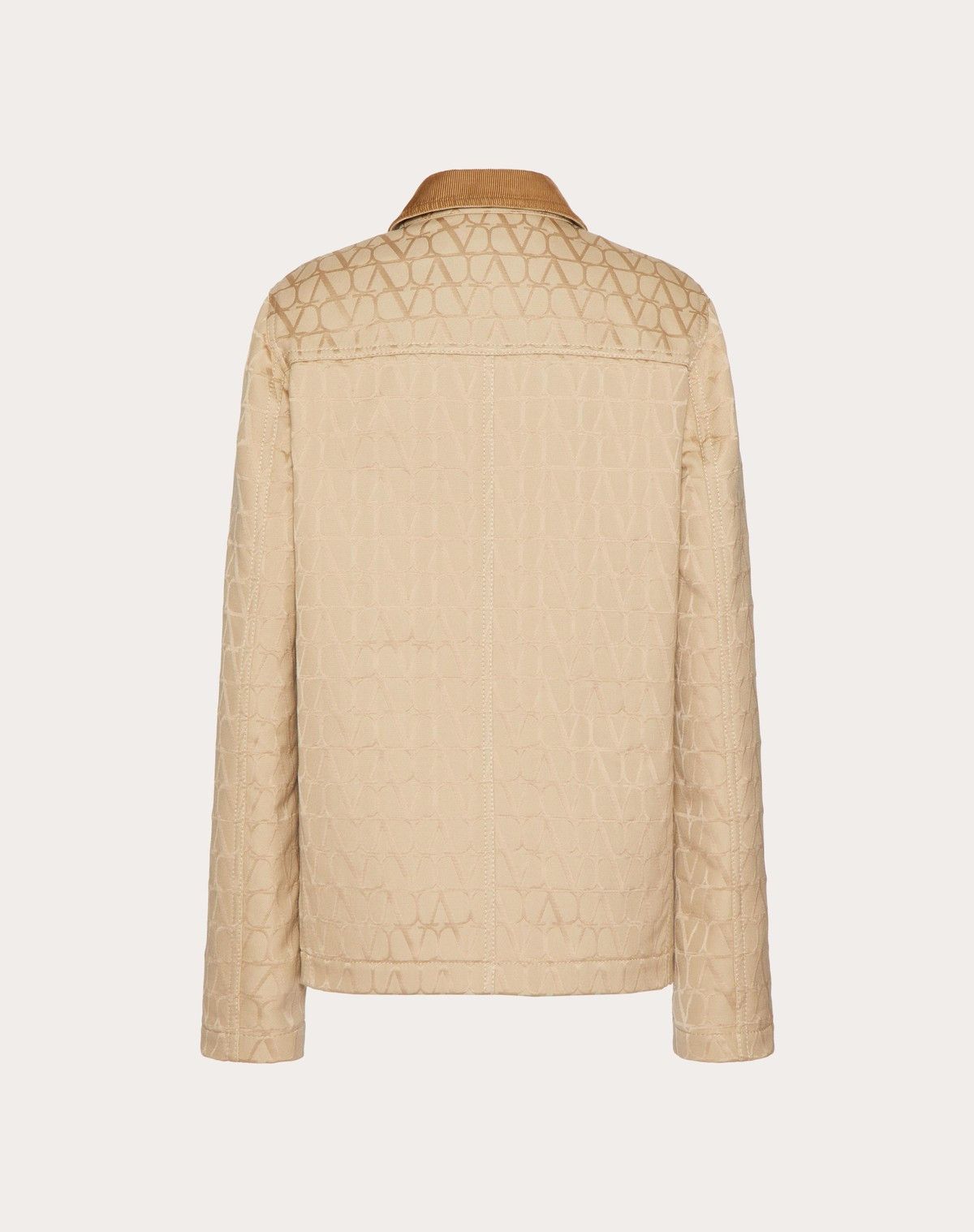 Valentino o1s1wg110525 Toile Iconographe Cordura Cotton Caban in Beige Size XS / US 0-2 / IT 36-38 - 2 Thumbnail
