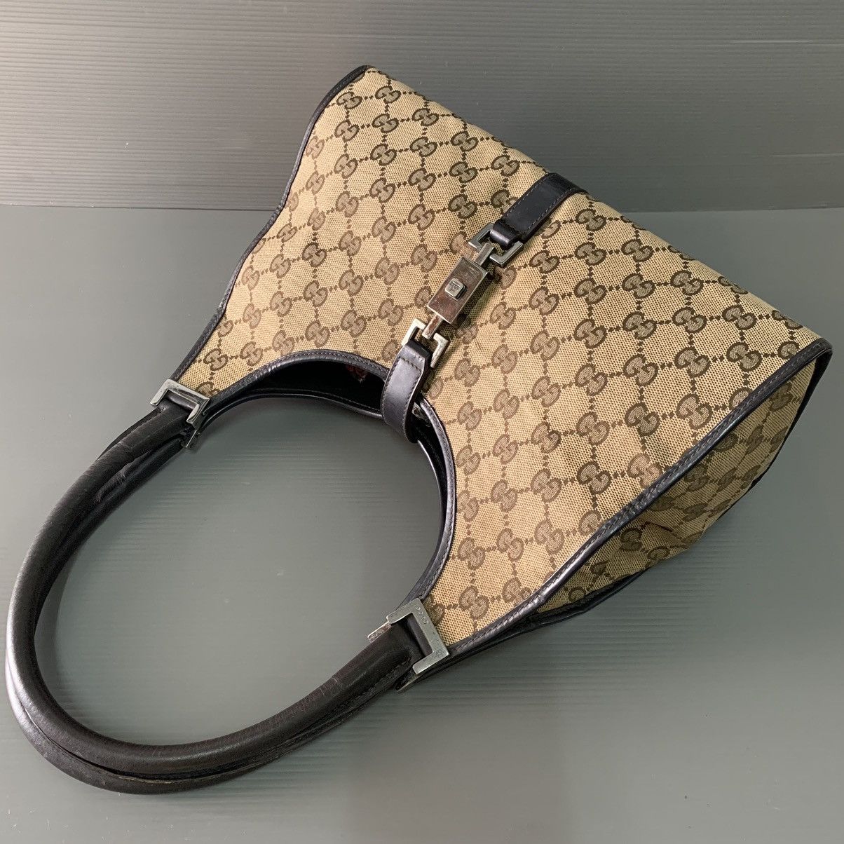 Gucci Gucci Jackie Monogram Hobo Bag Size ONE SIZE - 8 Thumbnail