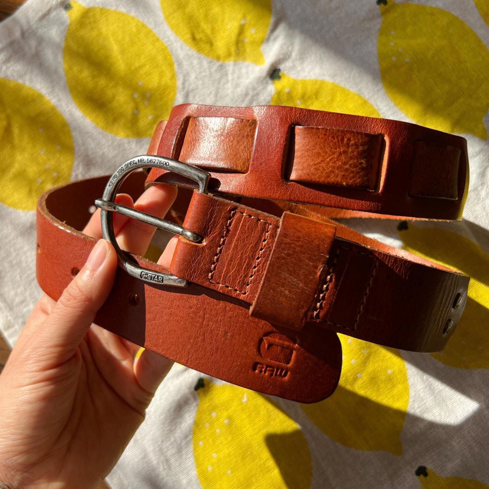G-Star G-Star Genuine Leather Cowgirl Vibe Belt with Silver Buckle Size ONE SIZE - 5 Thumbnail