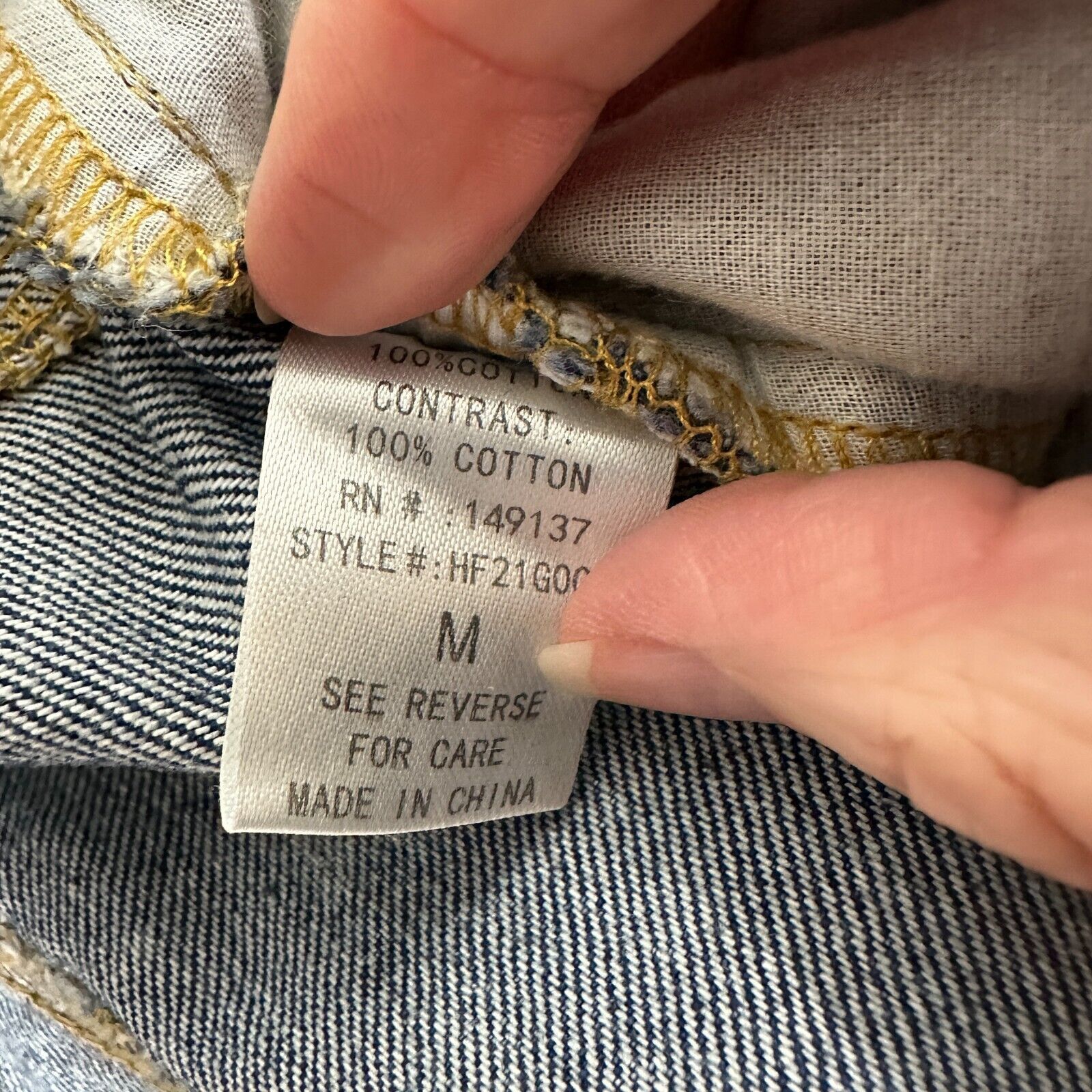 Other Hyfve Med Blue Acid Wash Distress Raw Hem High Waist Short M Size 30" / US 8 / IT 44 - 6 Thumbnail
