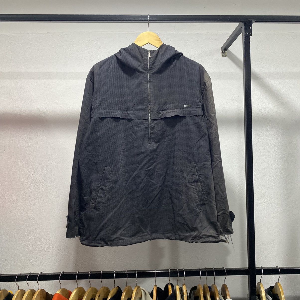 Burberry × Designer × Vintage Trash☠️ Burberry Classics Anorak Plaid Jacket Hooded Size US L / EU 52-54 / 3 - 1 Thumbnail