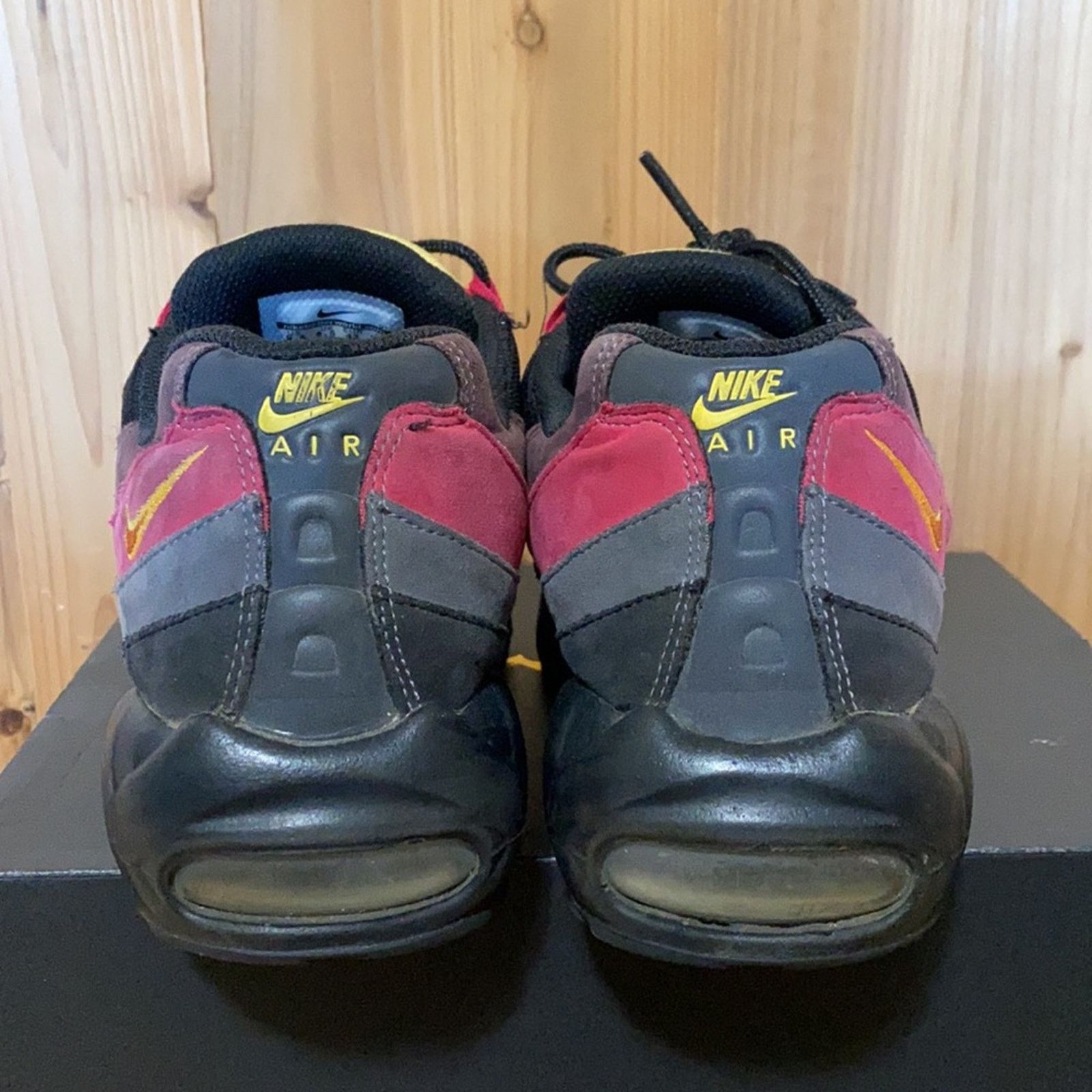 Nike 2014 Nike air max 95 Black Tuscan Rust Laser Orange Size US 9.5 / EU 42-43 - 4 Thumbnail