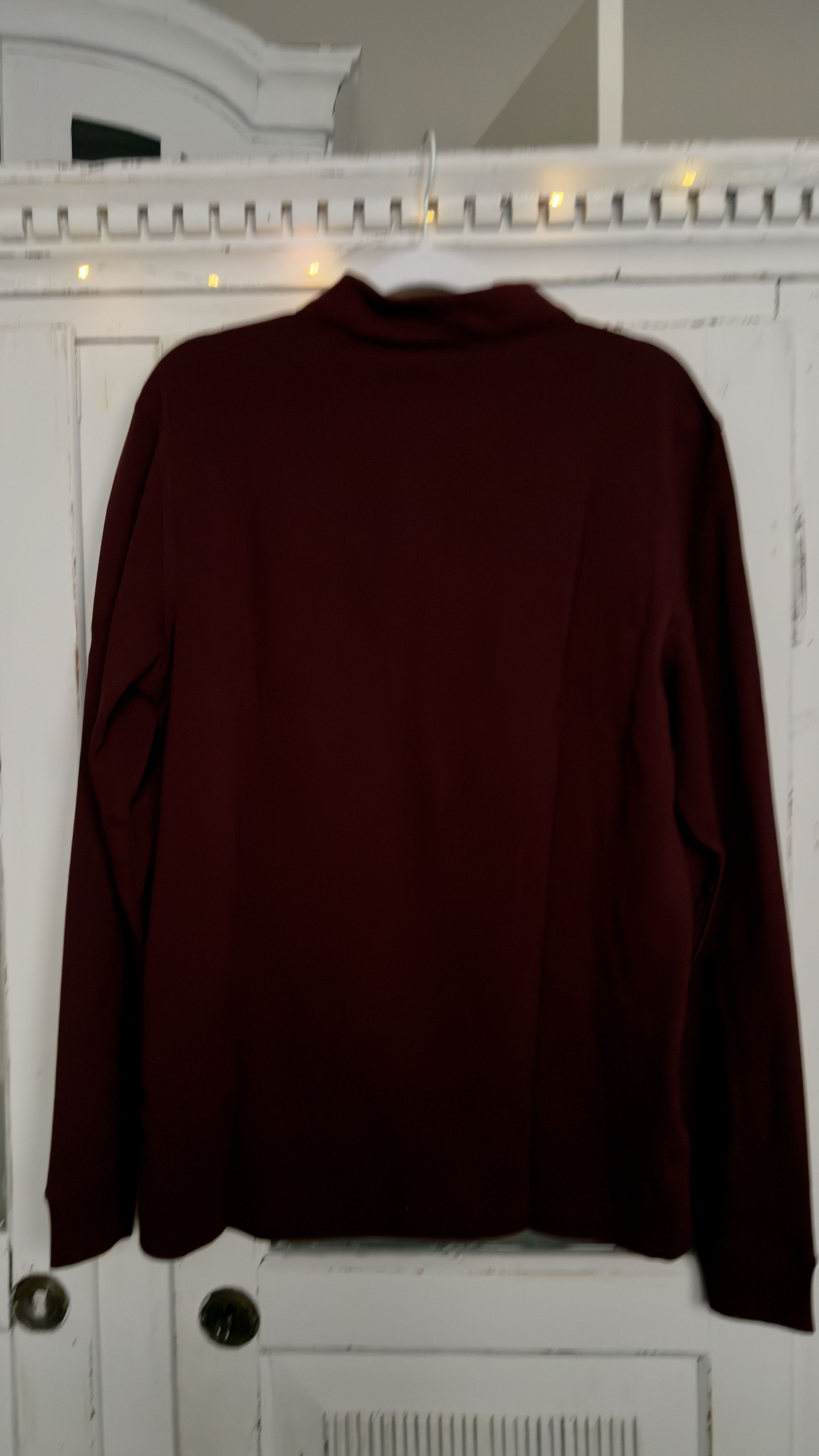 Fred Perry Burgundy Longsleeve Polo NWT Size US L / EU 52-54 / 3 - 8 Thumbnail