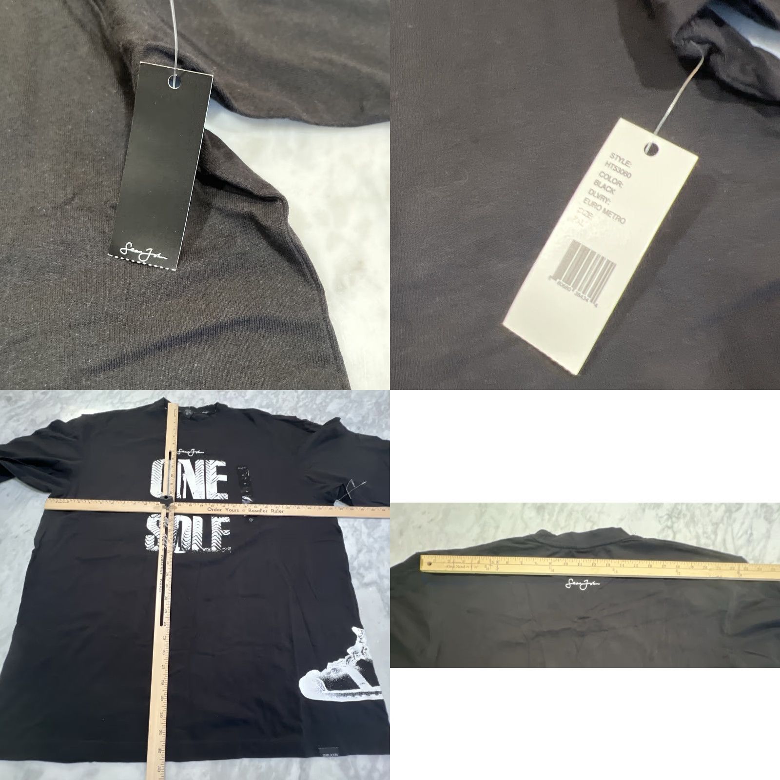 Sean John VINTAGE Sean John Shirt Men XL Graphic 90s Hip Hop One Mind Body Sole Sneaker White on Black NWT Size US XL / EU 56 / 4 - 8 Thumbnail