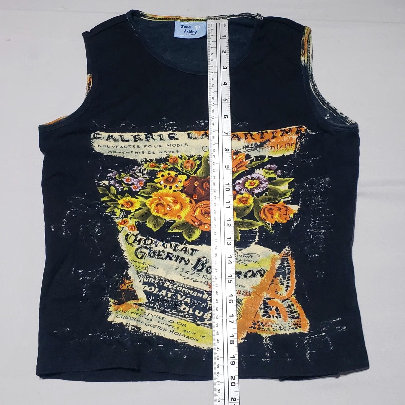 Vintage VINTAGE Jane Ashley Shirt Women Adult Medium M Black Animal Print Collared Beaded Button-Down Shirt Blouse 90s Theme Size M / US 6-8 / IT 42-44 - 6 Thumbnail