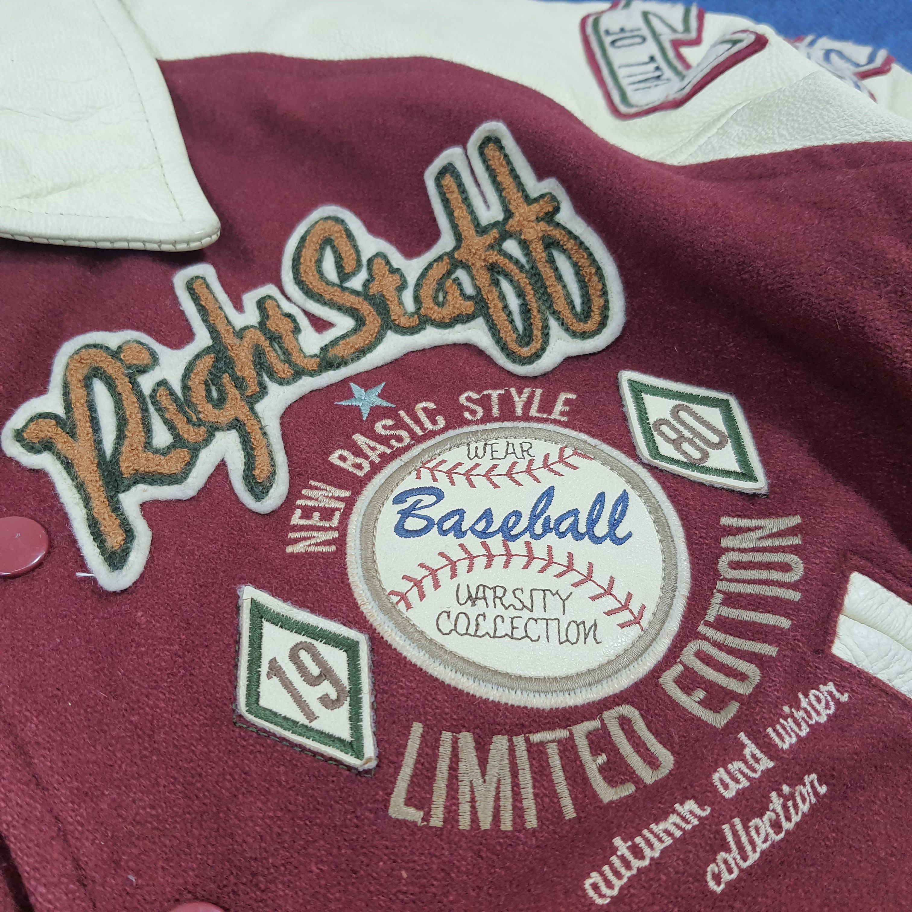 Vintage [ixi:z] Wool Leather Baseball Bomber Retro 90s Urban C295N22 Size US M / EU 48-50 / 2 - 4 Thumbnail