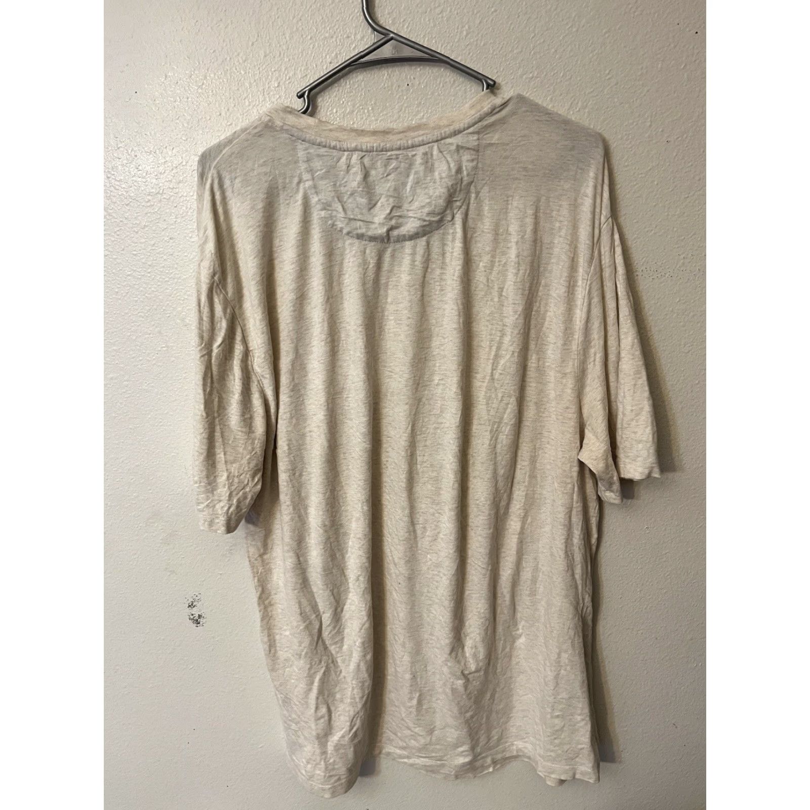 Vintage VINTAGE Tahari Shirt Mens L Cream Cotton Logo Casual 90s Football Theme Mens Size US L / EU 52-54 / 3 - 2 Thumbnail