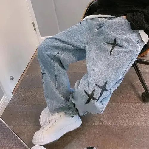 Japanese Brand Fukatsu x Kyoko Cross Denim Pant Size US 28 / EU 44 - 1 Thumbnail
