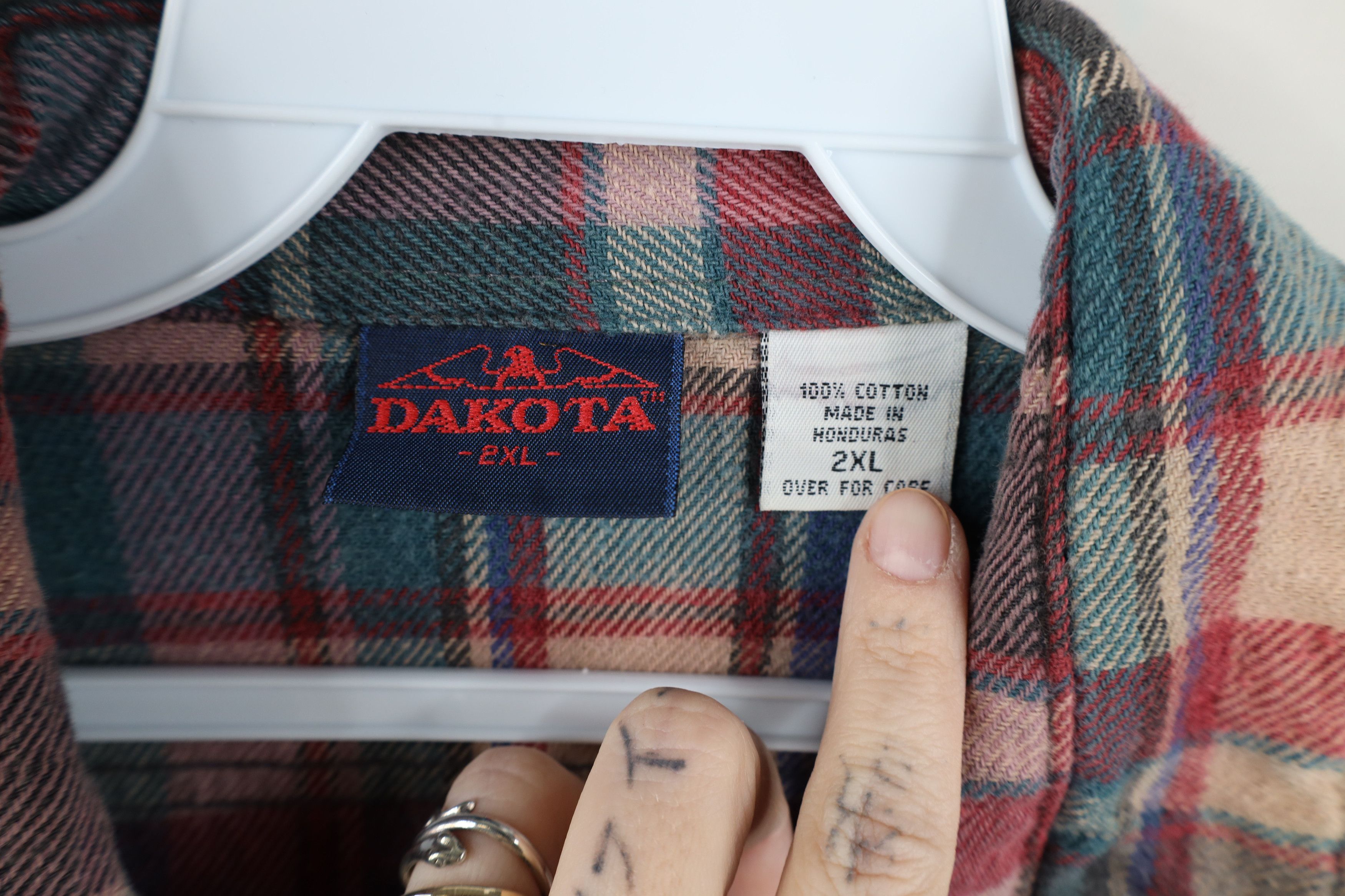 Vintage Vintage 90s Streetwear Heavyweight Button Shirt Plaid Size US XXL / EU 58 / 5 - 8 Thumbnail