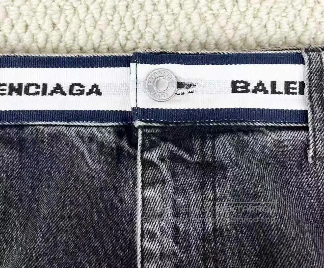 Balenciaga Balenciaga Black Denim Logo Jeans. Size US 30 / EU 46 - 5 Thumbnail