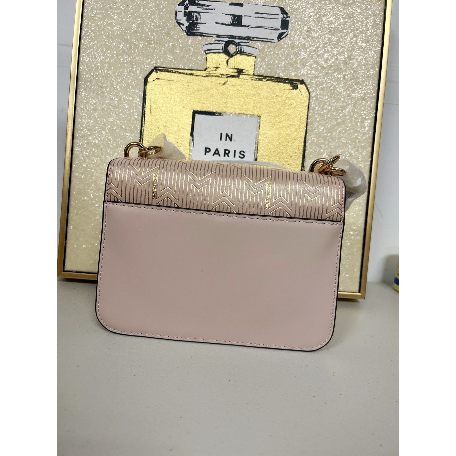Michael Kors Michael Kors 30H8MOXL7M Mott Large Metallic Deco Leather Bag Size ONE SIZE - 3 Thumbnail
