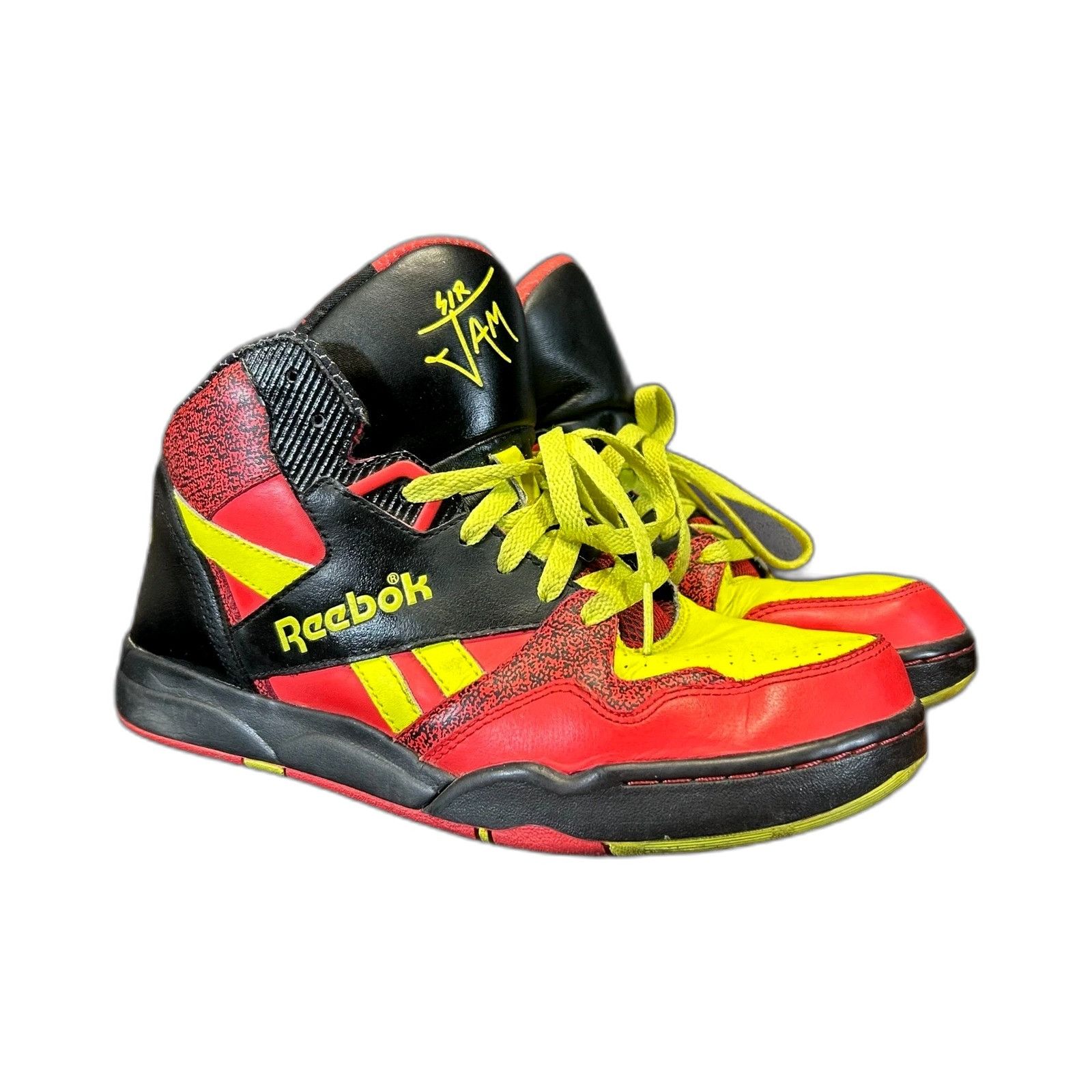 Reebok Reebok Sir Jam Size 6.5 Red Yellow 90s Hiphop Basketball Str Size US 6.5 / EU 39-40 - 2 Thumbnail