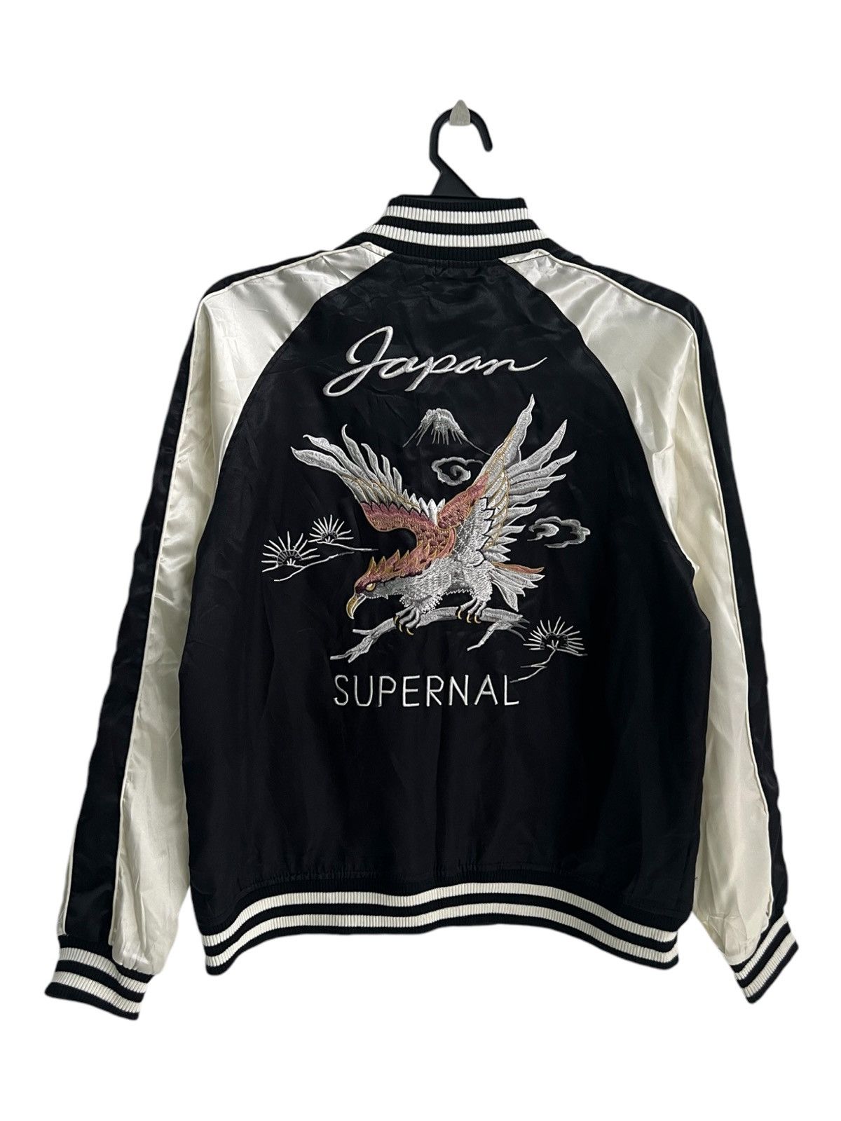 Vintage Japanese Classic Bullet Noise Hawk/Eagle Embroidered Sukajan Size US M / EU 48-50 / 2 - 1 Thumbnail