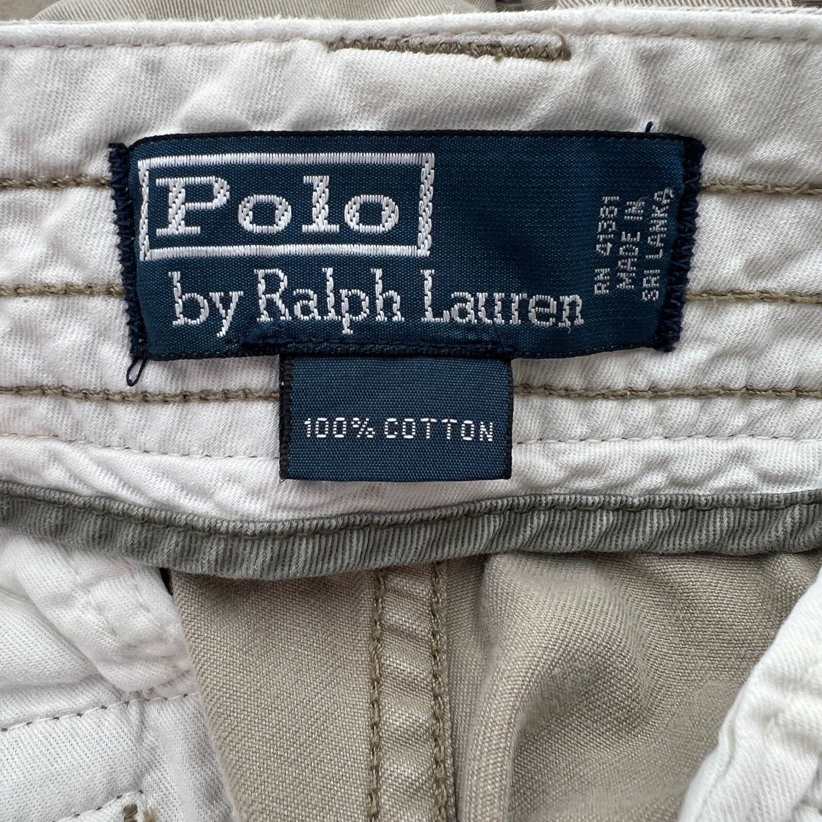 Polo Ralph Lauren × Vintage Polo Ralph Lauren Cargo Shorts Vintage 90s Khaki Size US 34 / EU 50 - 3 Thumbnail