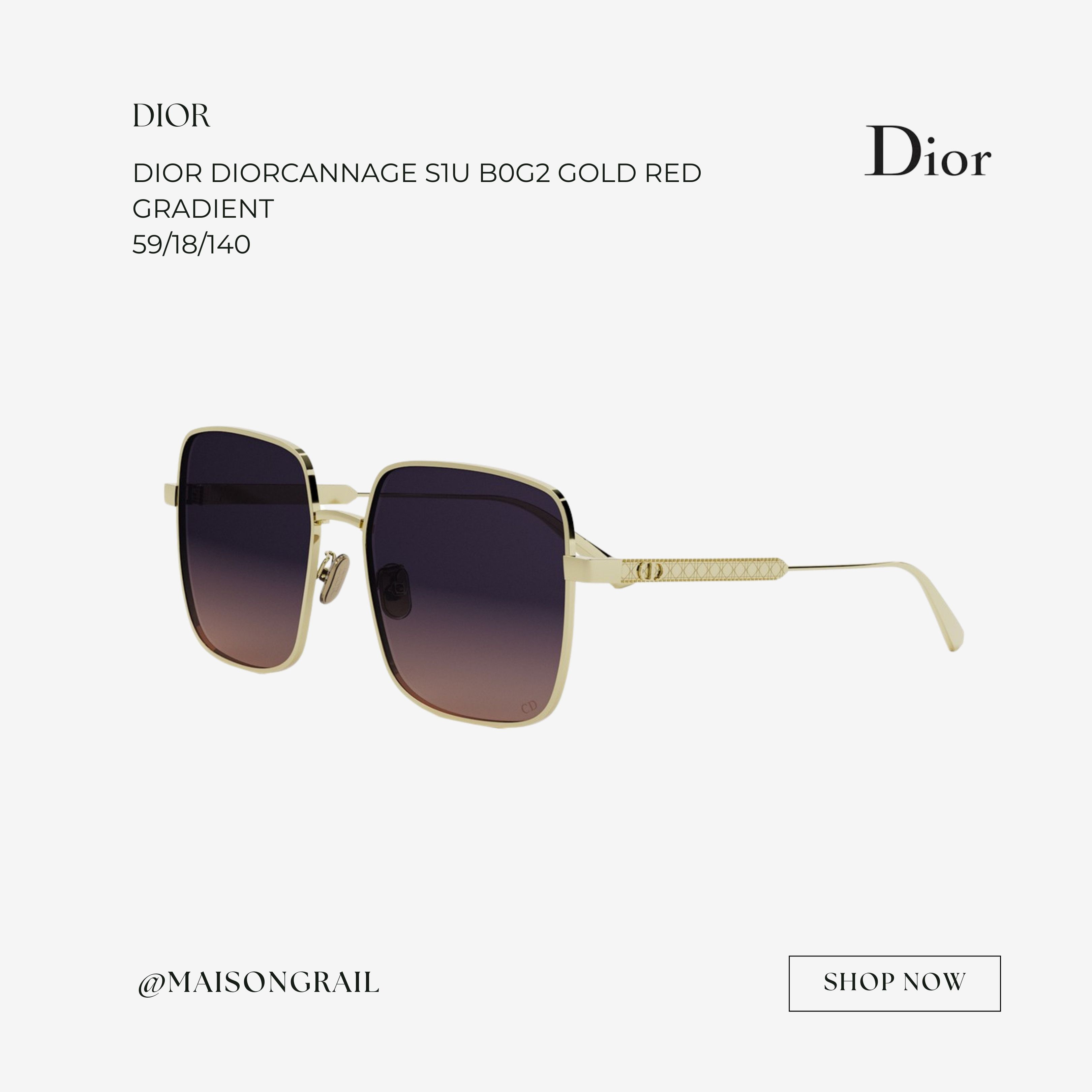 Dior DIOR DIORCANNAGE S1U B0G2 SUNGLASSES Size ONE SIZE - 1 Thumbnail