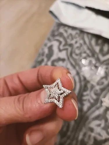 Jewelry Zirconia Crystal Star Stud Earring (1pairs） Size ONE SIZE - 5 Thumbnail