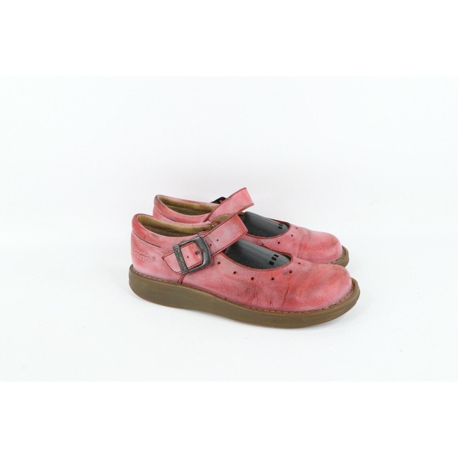 Dr. Martens × Vintage Vintage Dr Martens Distressed Chunky Leather Mary Jane Shoes Size US 6 / IT 36 - 3 Thumbnail