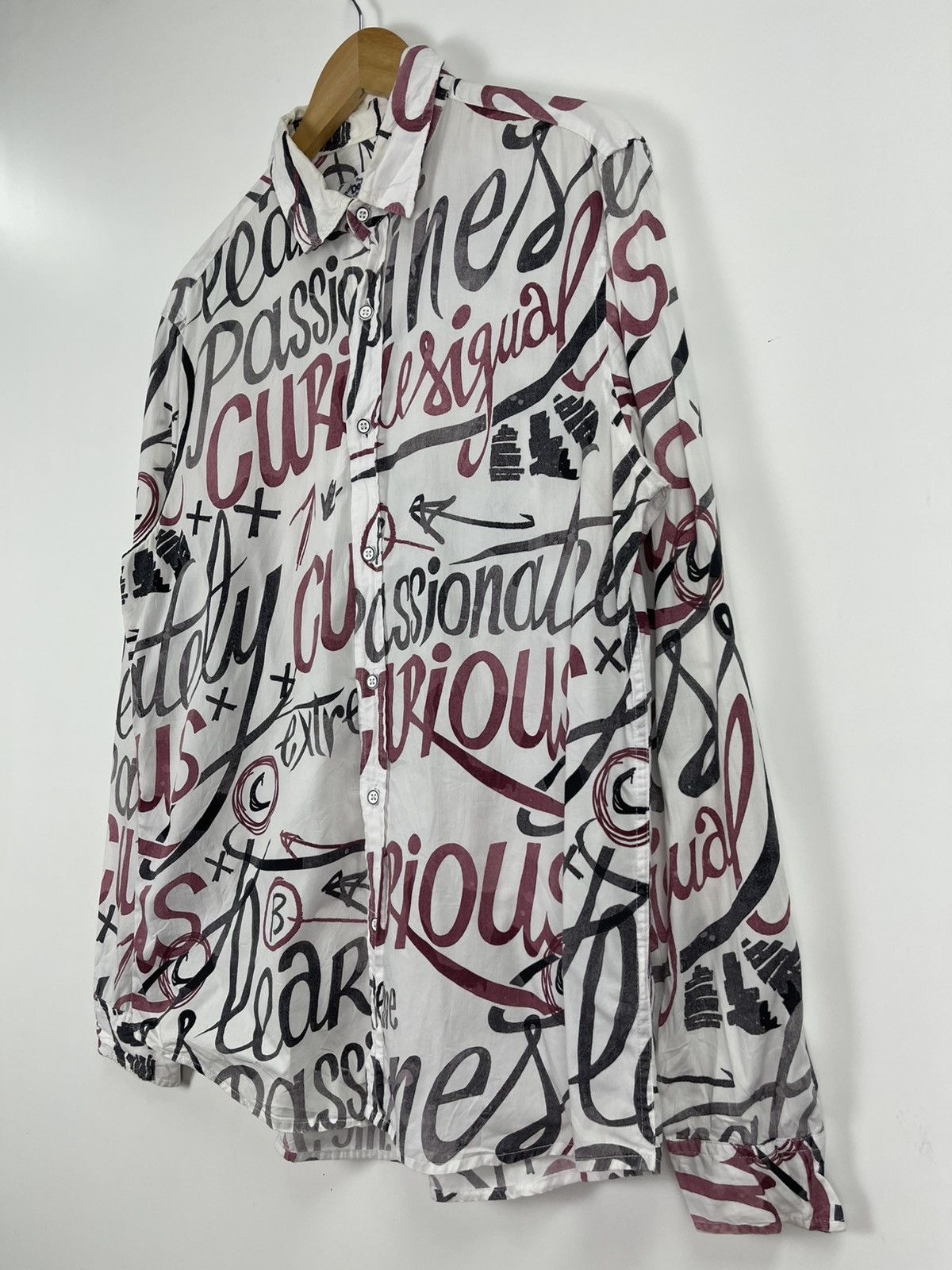 Desigual Desigual Full Printed Logo Button Ups Size US L / EU 52-54 / 3 - 4 Thumbnail