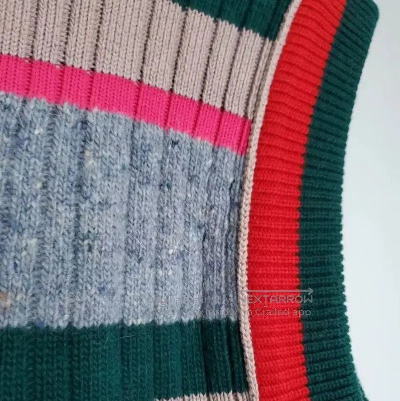 Burberry Burberry Multicolor Striped Wool Knit Top. Size L / US 10 / IT 46 - 6 Thumbnail