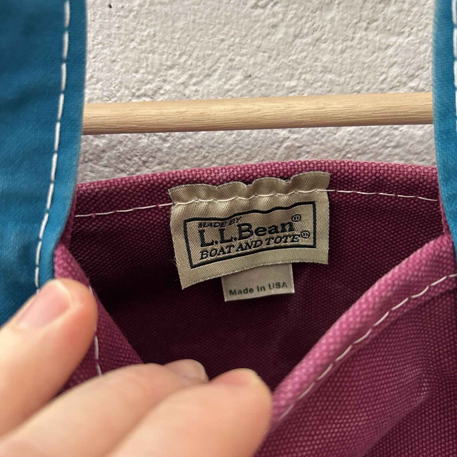 L.L. Bean Vintage L.L. Bean Two-Tone Boat And Tote “Magenta & Teal” Size ONE SIZE - 5 Thumbnail
