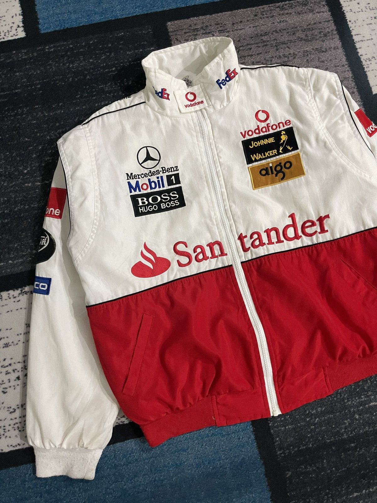 Mercedes-Benz Vintage Mercedez Benz Mc Laren Vodafone Racing Jacket Size US XL / EU 56 / 4 - 4 Thumbnail