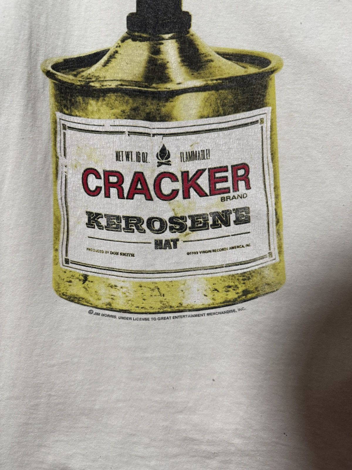 Vintage Vintage 1994 Cracker Kerosene Promo Tour Rock Band T-Shirt Size US L / EU 52-54 / 3 - 5 Thumbnail