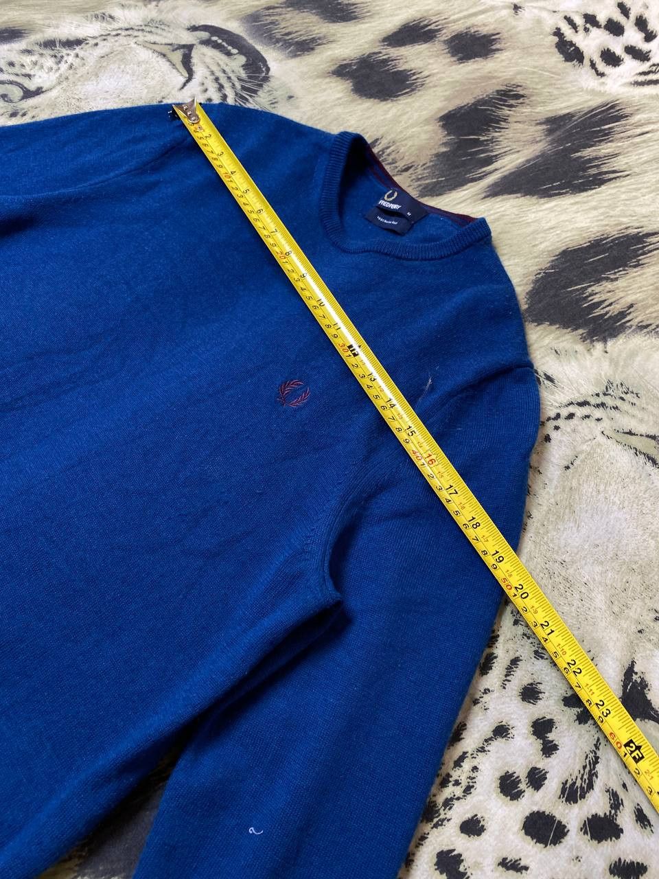 Fred Perry × Vintage Vintage 90s V-neck Fred Perry England logo casual Sweater Size US M / EU 48-50 / 2 - 14 Thumbnail