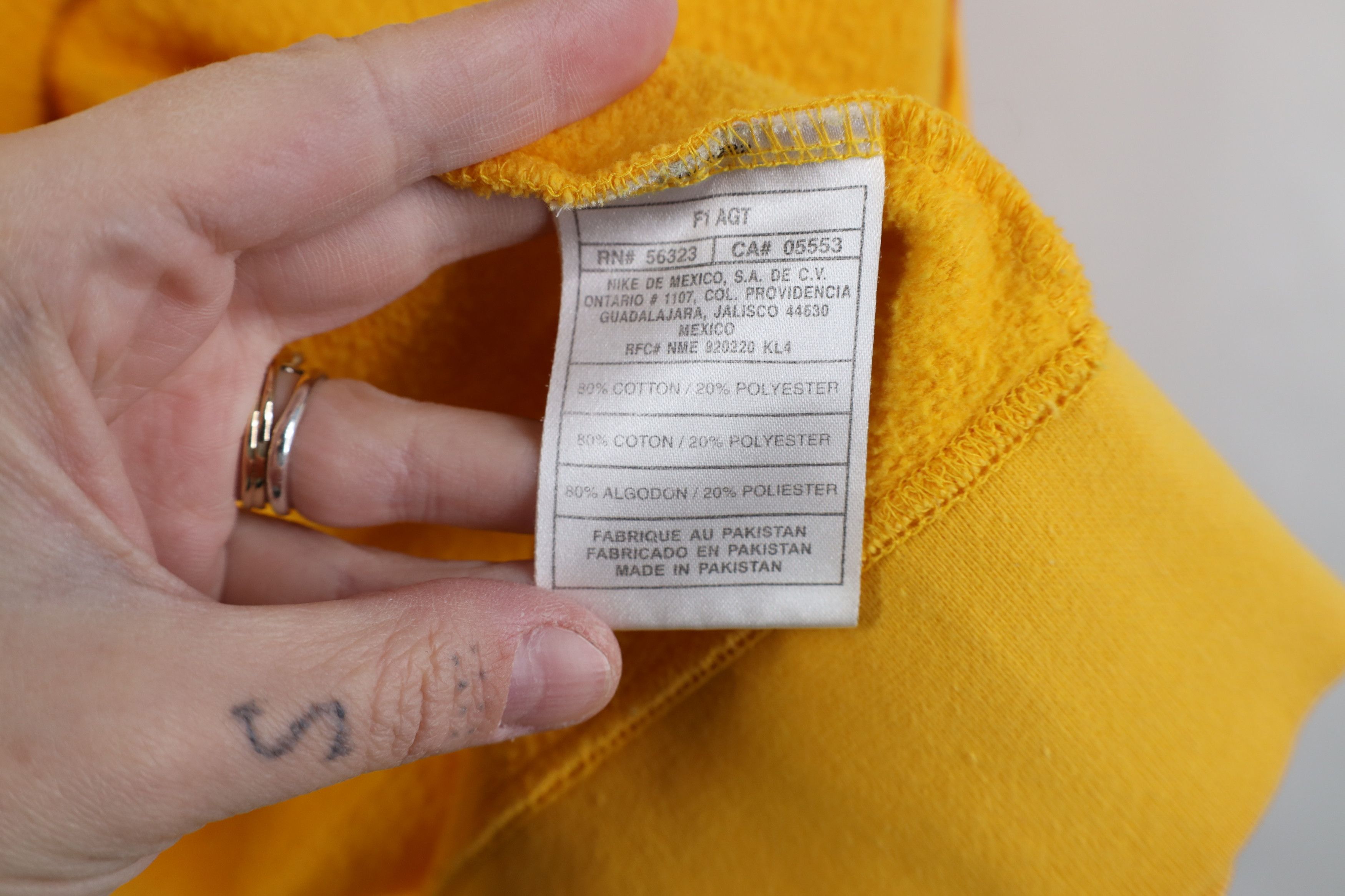 Nike Vintage Y2K Nike Scott Mini Swoosh Full Zip Hoodie Yellow Size XL / US 12-14 / IT 48-50 - 11 Thumbnail